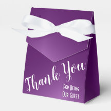 Elegant Dark Purple Favor Box