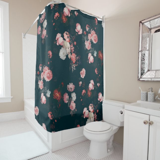 Elegant Dark Rich Dutch Floral Pink Roses (In Situ)