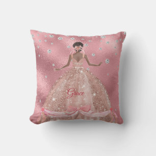 Elegant Daughter Of The King Throw Pillow
