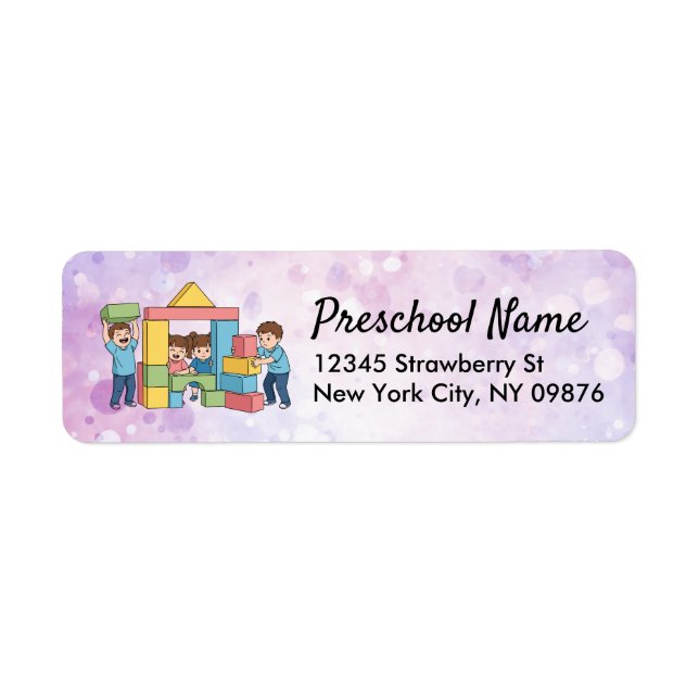 Elegant Daycare Packaging Label (Front)