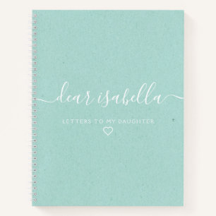 Elegant Dear Daughter Memory Notebook