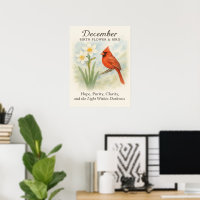 Elegant December Scripture Christian Cardinal