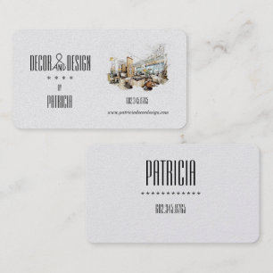 Elegant Decor and Design/Interior Design  Business Card