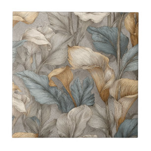 Elegant Decorative Calle Lilies Tiles
