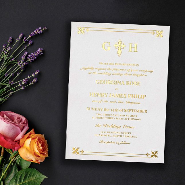 Elegant Decorative Cross Monogram Traditional (Creator Uploaded)