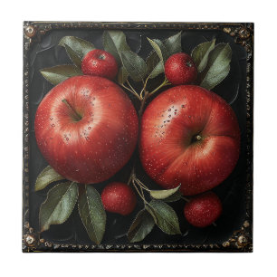 Elegant Decorative Farmhouse Vintage Fruit  Tile