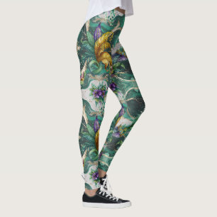 Elegant Decorative Mardi Gras Leggings
