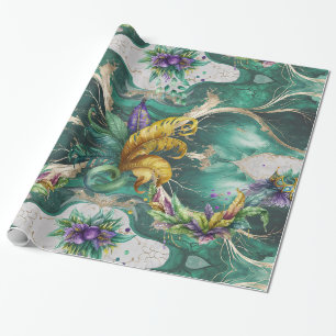 Elegant Decorative Mardi Gras  Wrapping Paper