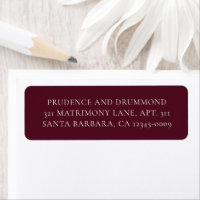 Elegant Deep Burgundy Classic Wedding