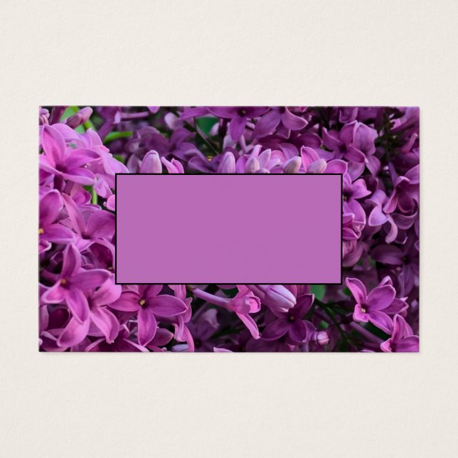 Elegant deep purple magenta florals flowers lilacs (Front)