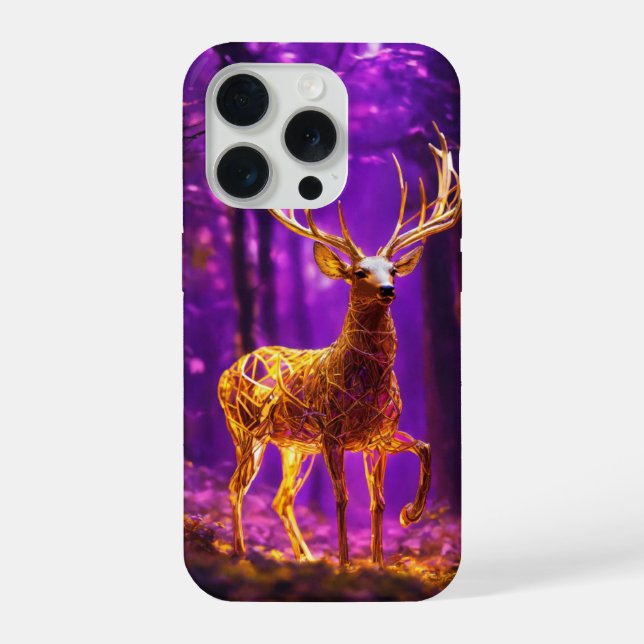 "Elegant Deer Design iPhone Case (Back)