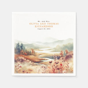 Elegant Delicate Fall Nature  Napkin