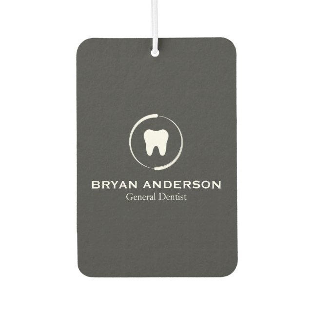 Elegant Dental Logo Air Freshener (Front)