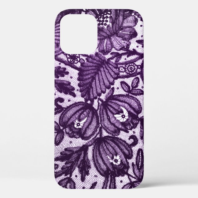 Élégant dentelle violette Blackberry Bold Coque (Verso)