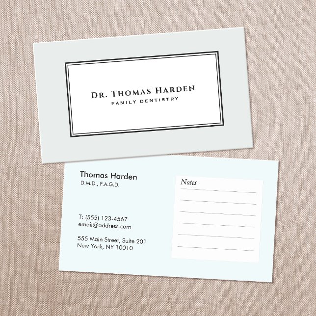 Elegant Dentist Office Appointment Reminder Card (Creator Uploaded)