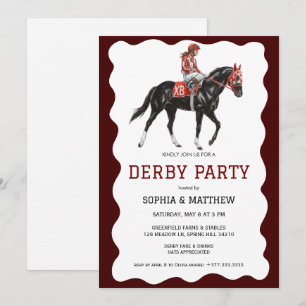Elegant Derby Party Horse Racing Invitation