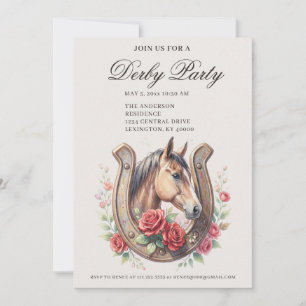 Elegant Derby Party  Invitation