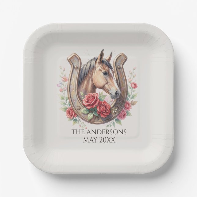 Elegant Derby Party  Paper Plate (Front)