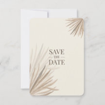 Elegant Desert Palms Save The Date Cards