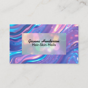 Elegant Design And Light Purple Iridescent  Business Card