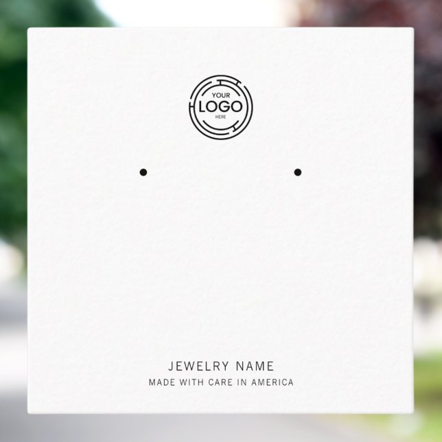 Elegant Design Custom Logo Exclusive Earrings Calling Card (Creator Uploaded)