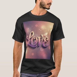 Élégant design de T-shirt "LOVE" Script