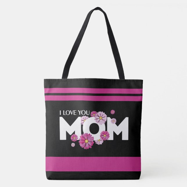 Elegant Design Text Best Mom Ever for Mothers day  Tote Bag (Front)