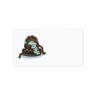 Elegant Designer Cake Label