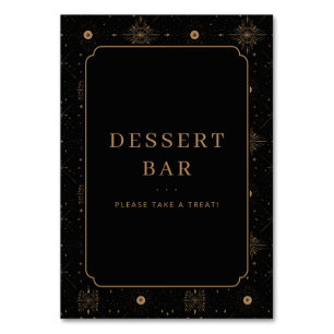 Elegant Dessert Bar Invitation Table Number