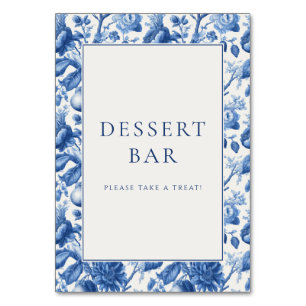 Elegant Dessert Bar Invitation Table Number