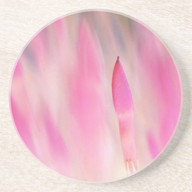 Élégant Dessous de verre de grès rose (Devant)