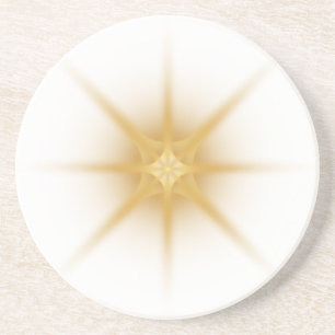 Elégant Dessous de verre en pierre de Starburst Or
