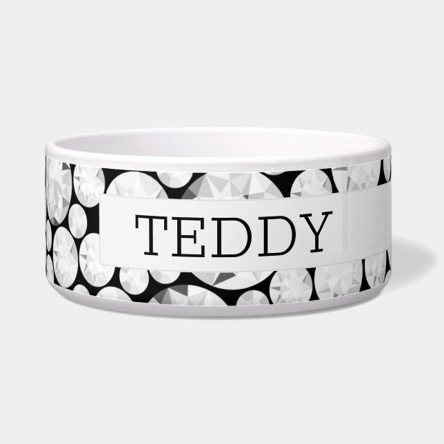 Elegant Diamond Gemstone PET NAME Glam Bling (Right)