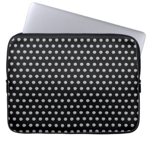 Elegant Diamond Pattern on Black Laptop Laptop Sle Laptop Sleeve