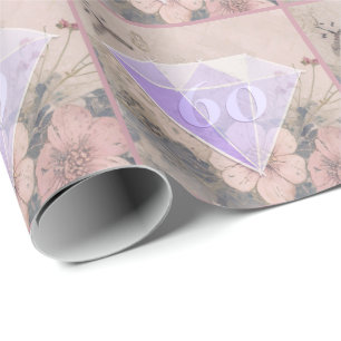 Elegant Diamond Wedding Anniversary Gift Wrapping Paper