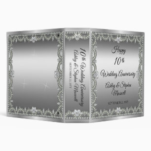 Elegant Diamonds 10th Wedding Anniversary Binder