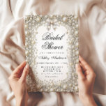 Elegant Diamonds and Pearls Bridal Shower Invitation<br><div class="desc">The Diamonds and Pearls Bridal Shower is a stunning embodiment of elegance and sophistication, designed to captivate and enchant. This exquisite item is a perfect choice for a bride-to-be who cherishes the classic beauty of timeless jewellery and desires to set a luxurious tone for her bridal shower. Click on the...</div>