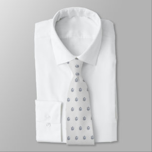 Elegant Diamonds on Silver Grey Tie