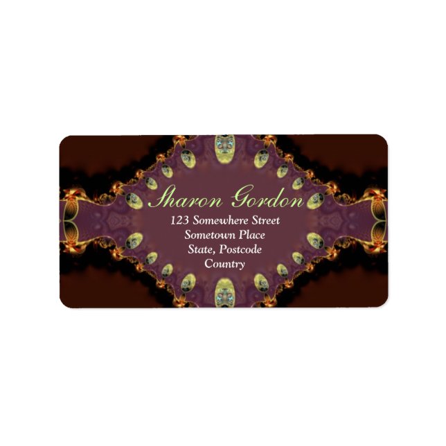 Elegant Digital Lace Label (Front)