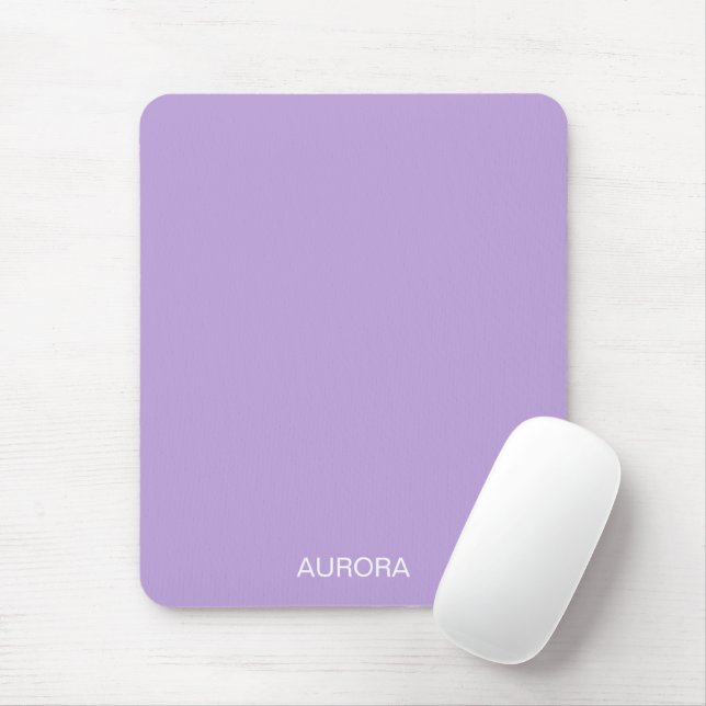 Elegant Digital Lavender Personalized Name -  Mouse Pad (With Mouse)