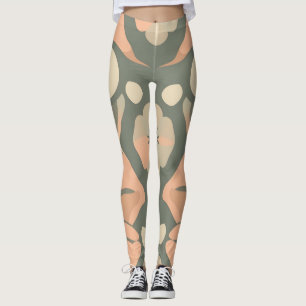 Elegant Digital Print Leggings - Colourful Home De