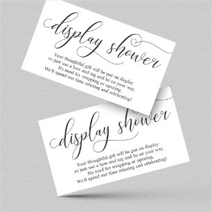 Elegant Display Shower Insert for Invitation