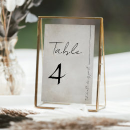 Elegant Distressed Gothic  Table Number