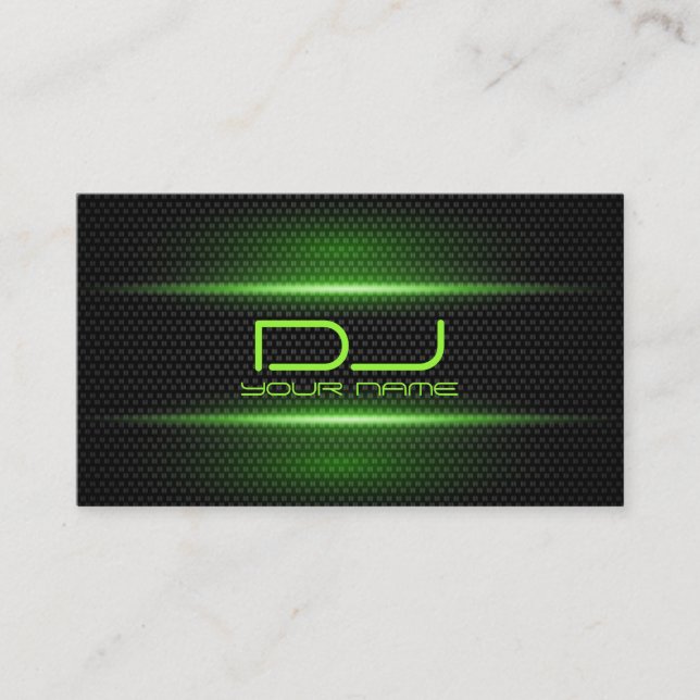 Elegant DJ Business Card (Front)