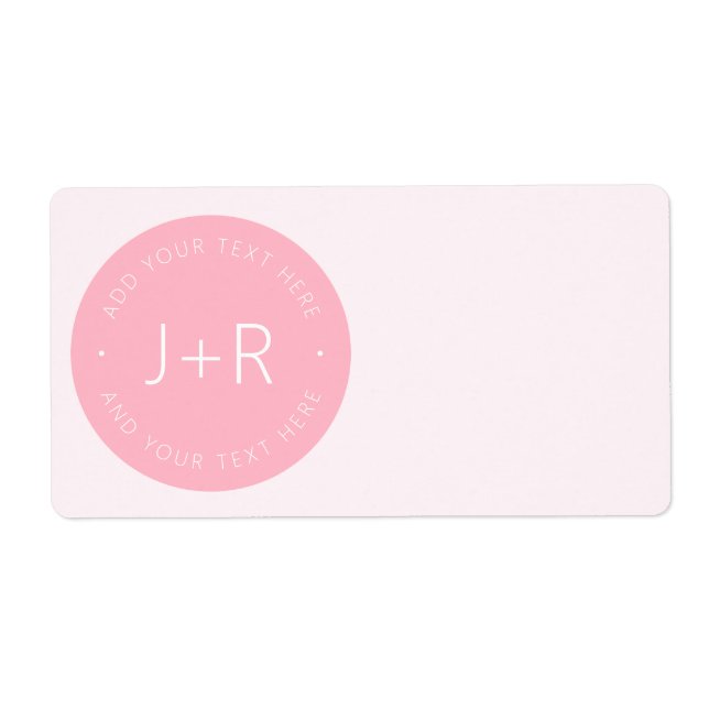 Élégant do-it-yourself Couples Monogramme & Editab (Devant)