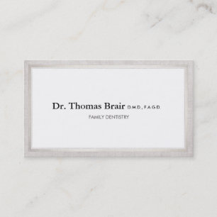 Elegant Doctor's Office Professional Business Card