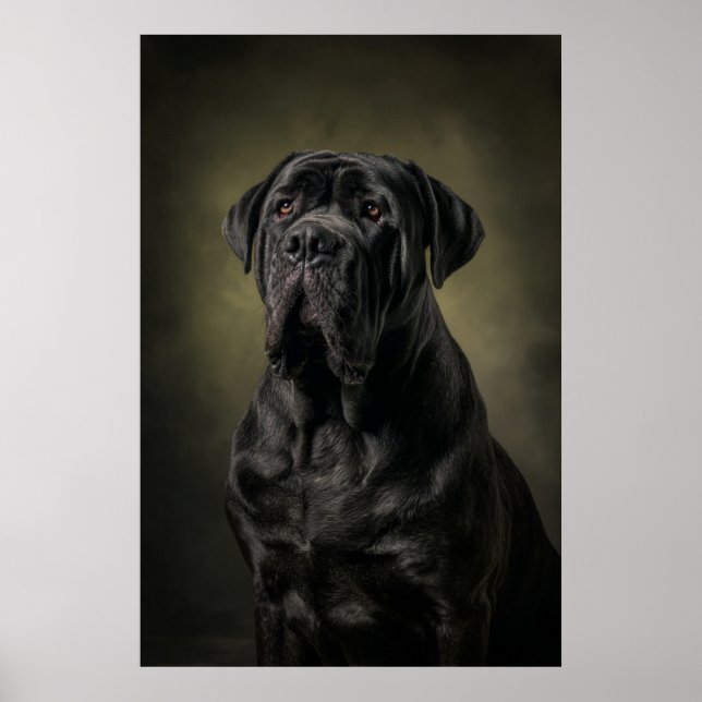 Elegant Dog Silhouette Poster (Front)