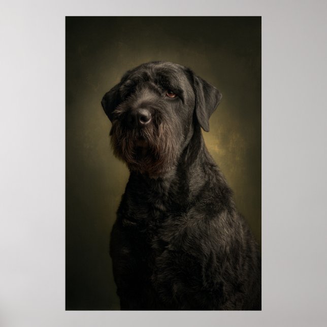 Elegant Dog Silhouette Poster (Front)
