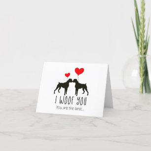 Elegant Dog Thank You Cards - Boxer Dog
