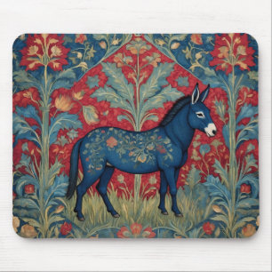 Elegant Donkey William Morris Inspired Patterned Mouse Pad